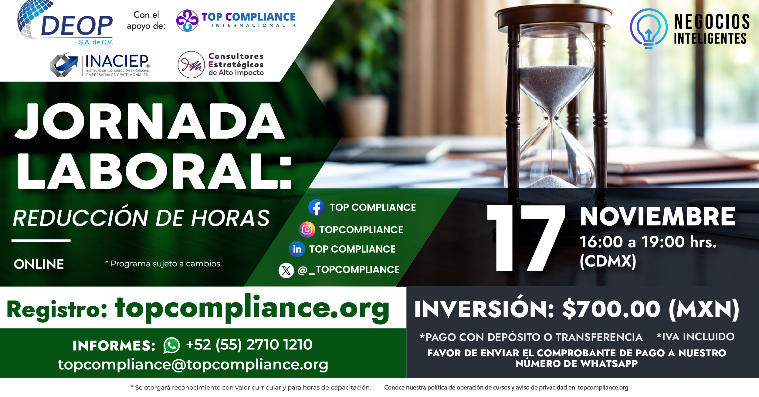 Jornada Laboral: Reducción de horas
